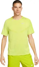 Nike Dri-Fit ADV TechKnit Ultra Yellow Short Sleeve Jersey