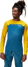 Maillot Manches Longues Endura MT500 Burner Jaune/Bleu