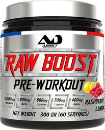 Raw Boost (300g) - Addict Sport Nutrition - Raspberry Lemon -  Preworkout