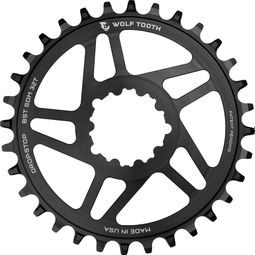 Wolf Tooth Direct Mount Kettenblatt für Sram Boost 3 mm Drop-Stop A Schwarz