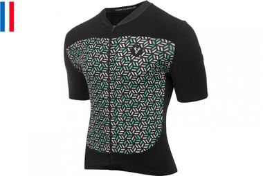 LeBram Short Sleeve Jersey Croix de Fer Black Lightweight Fit Cup