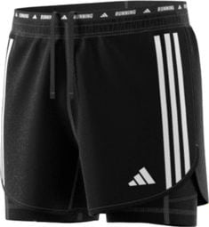 adidas Own The Run 2-in-1 Shorts Zwart Heren