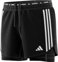 2-in-1 Shorts adidas Own The Run Schwarz Herren