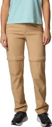 Dames Columbia Leslie Falls Beige Convertible Pants