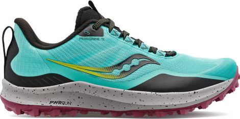 Saucony Peregrine 12 Trailrunningschuhe Grün Lila Damen