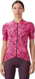 Women's Short Sleeve Jersey Alé Butterfly Pink