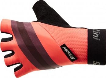 Santini Bengal Unisex Short Gloves Pink L