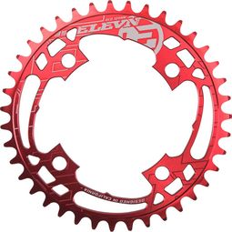 Couronne Elevn Flow 104mm 49 dents Rouge