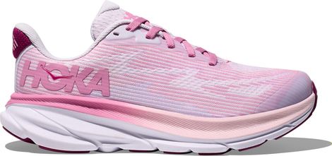 Hoka Clifton 9 Youth Rosa Kinder Laufschuhe