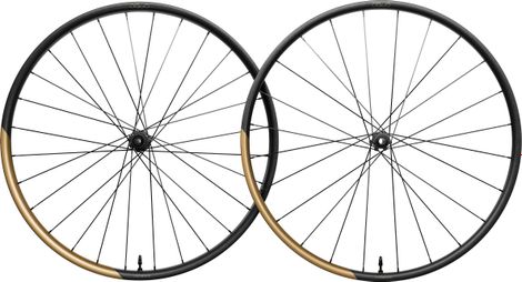 Paire de Roues Oquo Mountain Performance MP30LTD 29'' | Boost 15x110 - 12x148 mm | Center Lock | Noir Or Metallic Golden Sand Mat