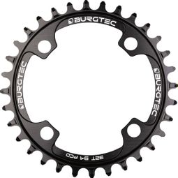Plato redondo Burgtec Thick Thin de 94 mm, BCD 9/10/11/12V, negro