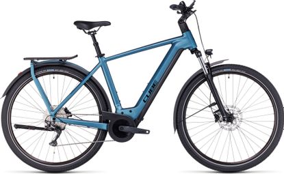 Vélo de Ville Électrique Cube Kathmandu Hybrid One 750 Shimano Deore 10V 750 Wh 700 mm Bleu 2023