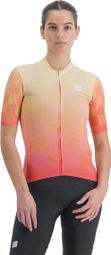 Maillot Sportful Rocket de manga corta para mujer Naranja/Amarillo