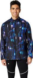 Veste coupe-vent Asics Road Lite-Show Packable Bleu Homme