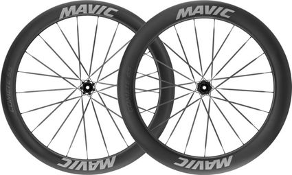 Paire de Roues Mavic Comete 55/65 700mm | 12x100 - 12x142 mm | Centerlock | Noir/Gris