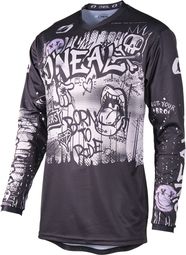 Camiseta de manga larga O'neal Element Rancid negra/gris para niños