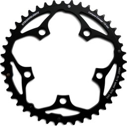 Stronglight Shimano / Sram Outer Chainring Type S Compact Alloy 7075 110 BCD 5-Spoke 2x9/10S Black