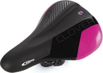 SELLE ENFANT TREFLE Noir / Rose 212mm / 144mm.