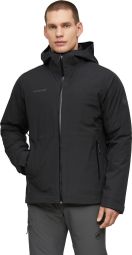 Chaqueta 3 en 1 Mammut Linard Guide HS con capucha, negra, para hombre
