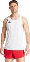 adidas Adizero Tanktop Weiß Herren