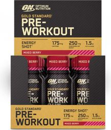 Boîte Gold Standard Pre-workout Energy Shot (12x60ml) - Optimum Nutrition - Berry - Shooters énergétiques