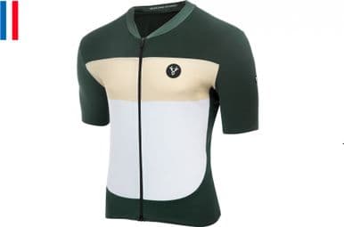 LeBram Eze Kurzarm Jersey Agave Green Creame Fit Cup