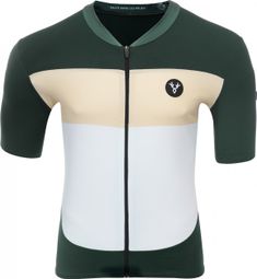 Maillot Manches Courtes LeBram Eze Vert Agave Crème Coupe Ajustée — vue 2