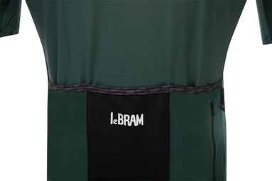 Maillot Manches Courtes LeBram Eze Vert Agave Crème Coupe Ajustée — vue 5