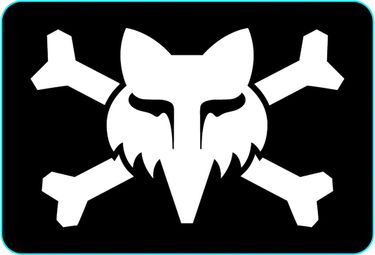 Adesivo Fox Victory Logo 3'' Nero