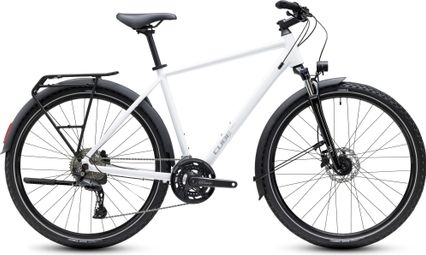 Bicicleta de fitness Cube Nature Pro FE Shimano Cues 10V 700 mm Blanco metalizado 2027