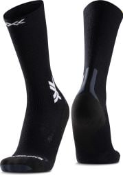 Chaussettes X-Socks Run Discover Merino Crew Noir/Light Grey