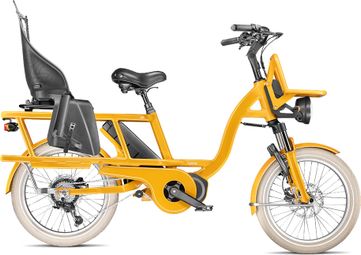 Vélo Cargo GAYA  L'Incroyable Le Court  Safran  pack bébé