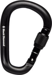 Black Diamond Pearlock Schraubkarabiner Schwarz