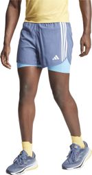 2-in-1 Shorts adidas Performance Own The Run Blau
