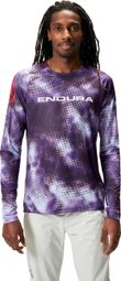 Endura Nuage de Pixels LTD Long Sleeve Jersey - Purple