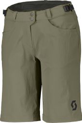 Short Avec Peau Scott Trail Flow Vert Femme