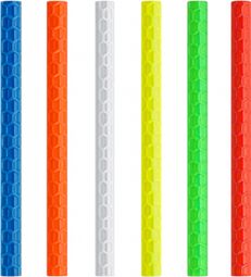Lot de 24 tubes réfléchissants Multicolore pour rayons de vélo