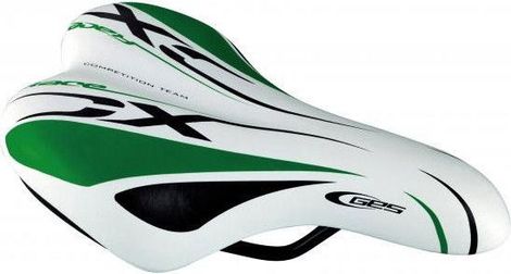 SELLE JUNIOR RACE Blanc / Vert / Noir 235mm / 145mm.