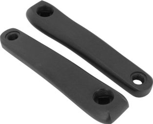 MANIVELLE DROITE + GAUCHE STRONGLIGHT MAGAN4 160mm NOIR CARRE JIS POUR PANASONIC - YAMAHA - ANANDA (DEPORT 5mm)