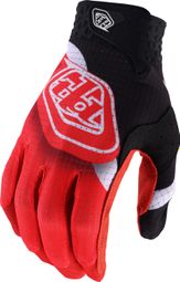 Troy Lee Designs Air Silver/Red Long Gloves