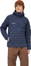 Chaqueta acolchada Mammut Sender con capucha, azul, para hombre
