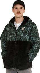 DHaRCO Sherpa Fleecejacke für Herren, grün/schwarz