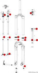 Rockshox 200h Dichtungssatz Lyrik C2 / Pike B3 Select + / Ultimate (2020)