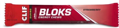 Gommes énergétiques Clif Bloks Energy Chews Fraise - 60g
