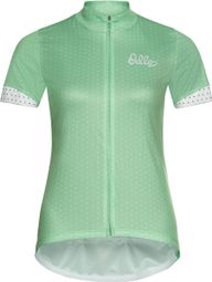Odlo Essential Print Damen Kurzarmtrikot Grün