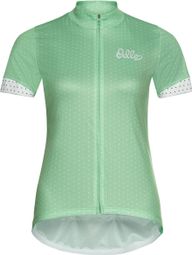 Odlo Essential Print Women's Short Sleeve Jersey Green