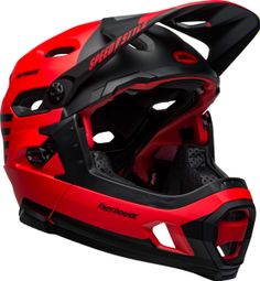 Bell Super DH Mips FastHouse Removable Chinstrap Helm Red Black 2022