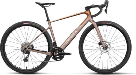 Bicicleta de gravel Orbea Terra M30TEAM Shimano GRX 12V 700 mm Beige Níquel / Marrón Canela 2027