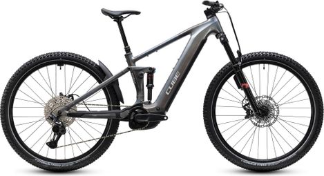 Mountain bike elettrica a sospensione integrale Cube Stereo Hybrid One44 SLX 800 Shimano 12 V 800 Wh Bosch 120 Nm 29'' Grigio Prismasilver 2027