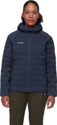 Chaqueta acolchada Mammut Sender IN con capucha, azul, para mujer